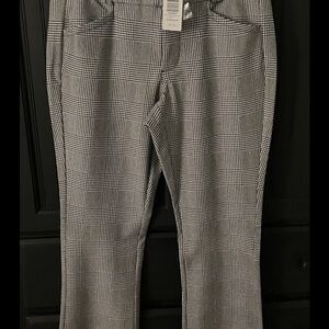 Torrid Slim Boot Studio Luxe Ponte Mid Rise Pant Glen Plaid Sz 12